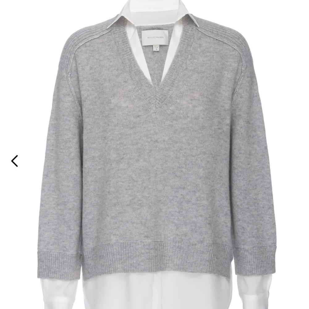 Brochu Walker The Looker Layered V Neck Sweater